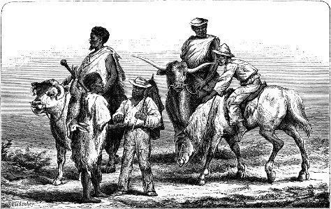 Seven Years in South Africa, page 126, Batlhapings on a journey