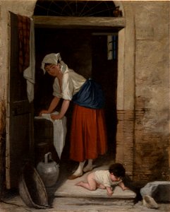Severin Falkman Stella ja lapsi 1860-luku