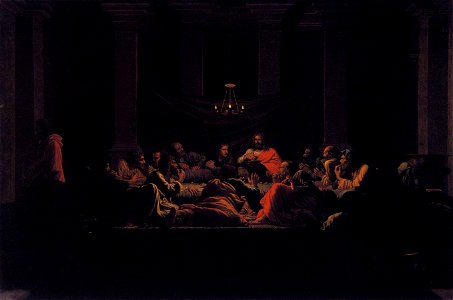 Seven Sacraments - Eucharist II (1647) Nicolas Poussin. Free illustration for personal and commercial use.