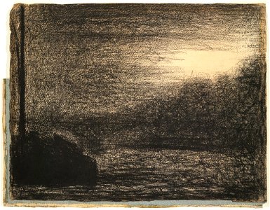 Seurat - The Barge, c. 1882-1883