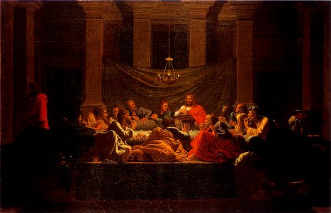 Seven Sacraments - Holy Eucharist II (1647) - Poussin - NGofScotland. Free illustration for personal and commercial use.