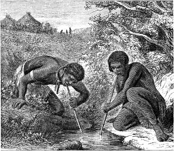 Seven Years in South Africa, page 405, Masarwas drinking