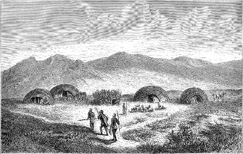 Seven Years in South Africa, page 420, Koranna homestead near Mamusa