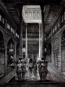 Serpouchideh Palace by Eugène Flandin