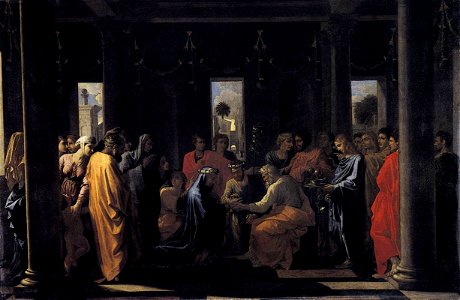 Seven Sacraments - Marriage II (1647-1648) Nicolas Poussin. Free illustration for personal and commercial use.