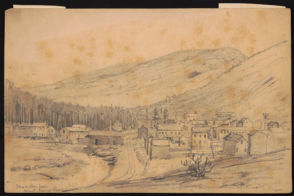Shamokin from Mount Carmel road 1851 LCCN2016645595
