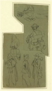 Seven sketches of soldiers and how they carry their packs LCCN2004660017