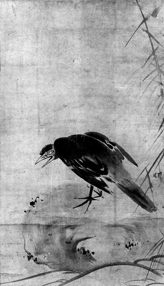 Sesson Shūkei - Crow on a Rock - 36.100.64 - Metropolitan Museum of Art
