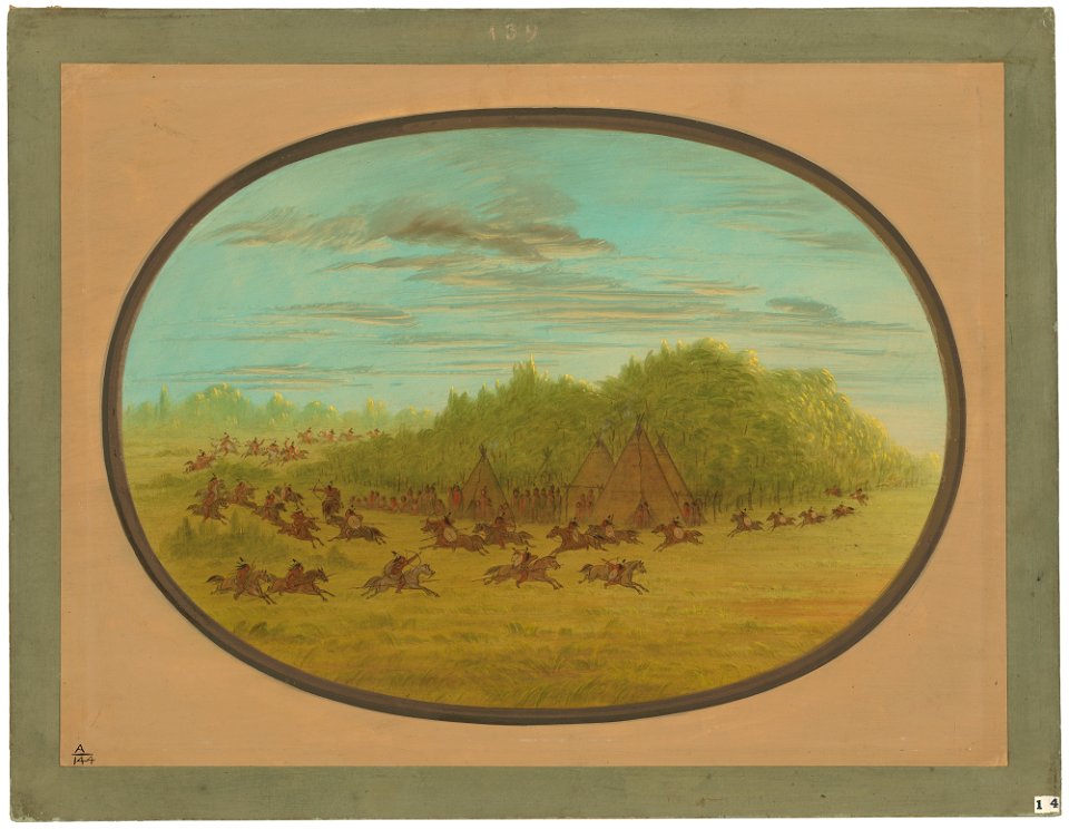 Sham Fight of the Camanchees C15923