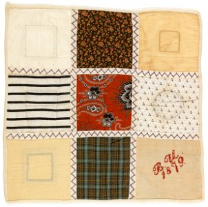 Sewing sampler - Google Art Project (6854087). Free illustration for personal and commercial use.