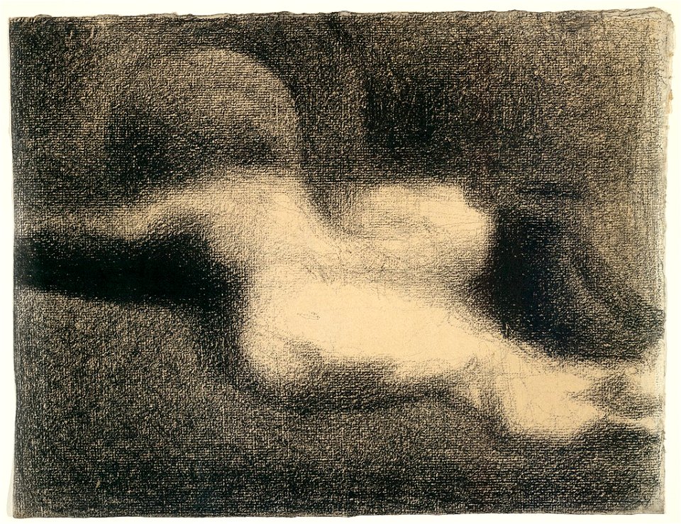 Seurat - Hat, Shoes and Undergarments (Study for Une baignade, Asnières), 1883-1884