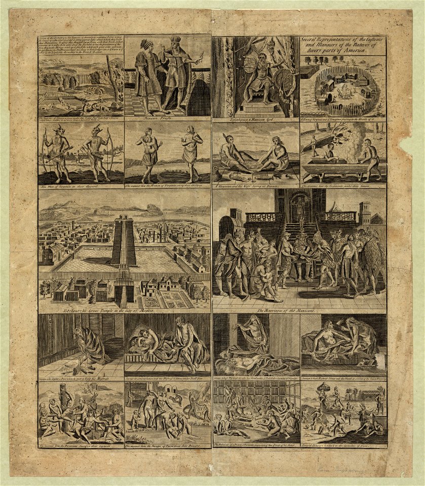Several representations of the customs and manners of the natives of divers parts of America LCCN2003674395