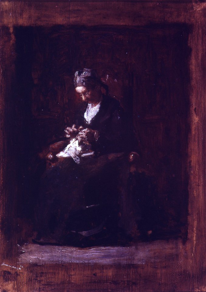 Sewing by Thomas Eakins
