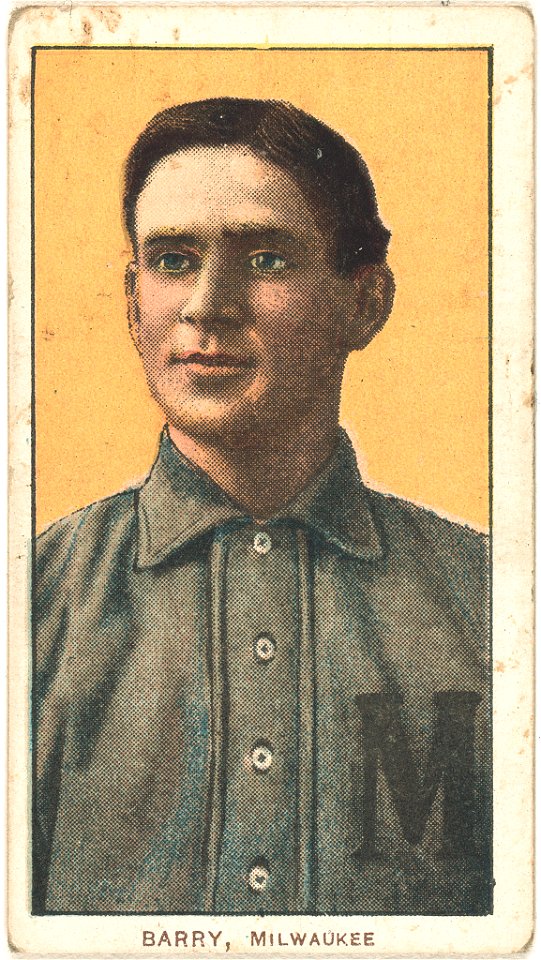 Shad Barry, Milwaukee Team, baseball card portrait LCCN2008677000