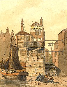 Shadwell by the Ship Inn. Free illustration for personal and commercial use.