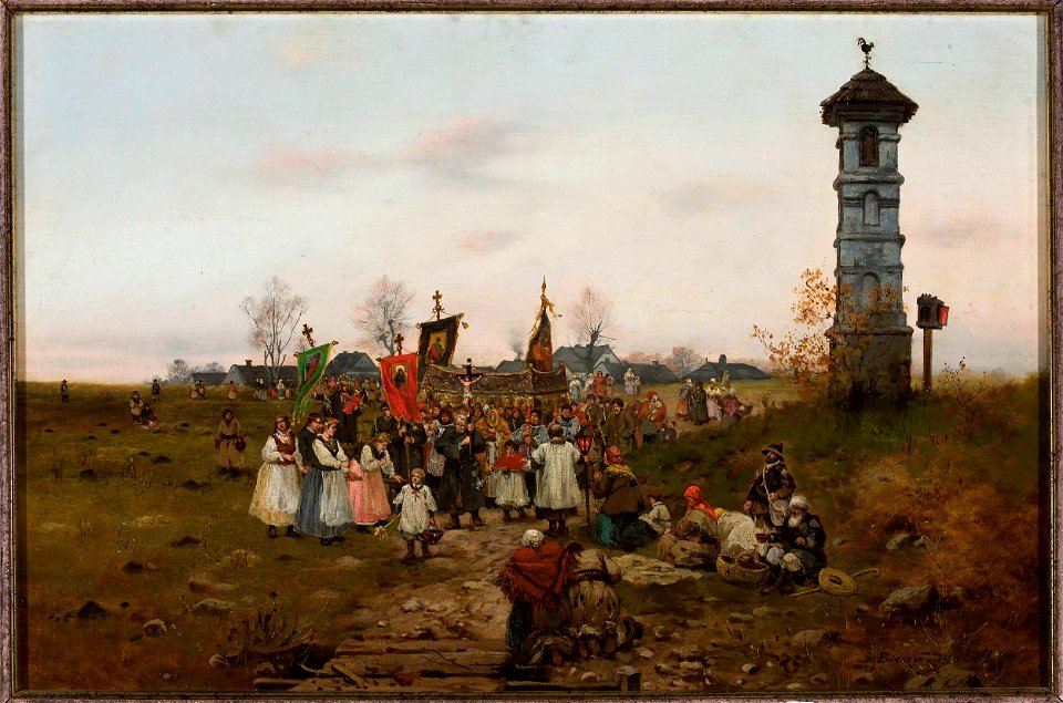 Seweryn Bieszczad - Great procession - MP 2540 MNW - National Museum in Warsaw