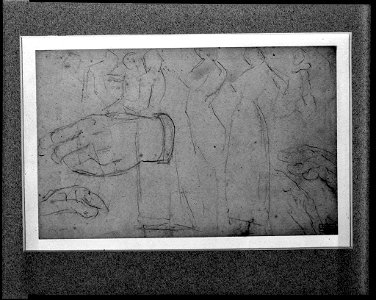 Seurat - Studies of Figures and Hands, 1880