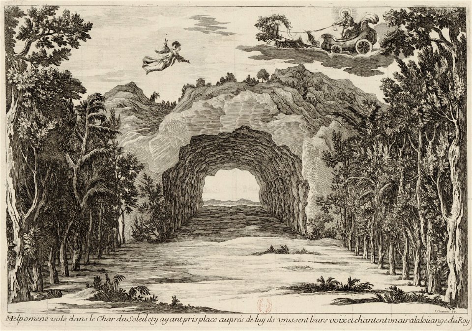 Set design Prologue of Andromède by P Corneille 1650 - Gallica 2010