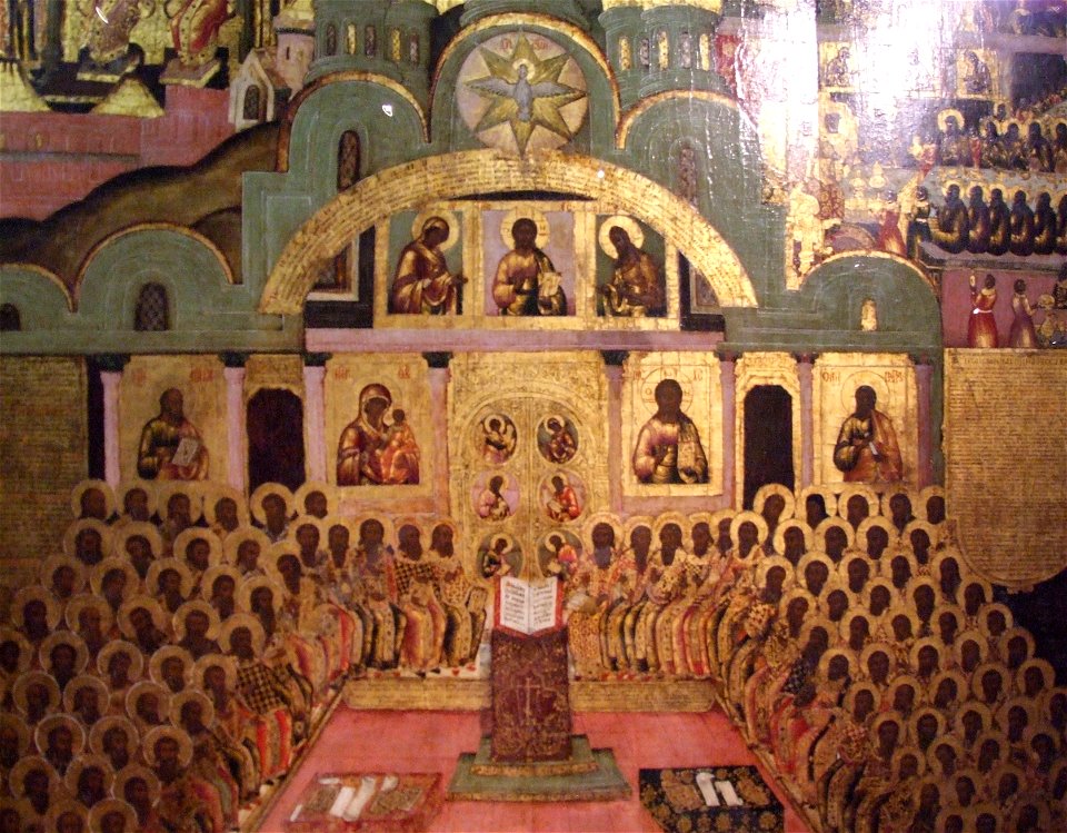 Seventh ecumenical council (Icon) detail 02