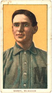 Shad Barry, Milwaukee Team, baseball card portrait LCCN2008677000