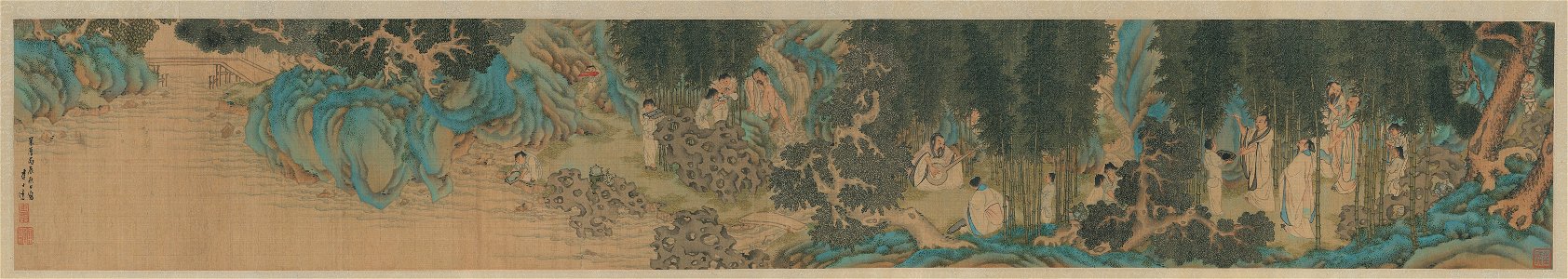 Seven Worthies of the Bamboo Grove, by Li Shida