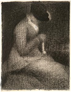 Seurat - Woman Knitting, 1882