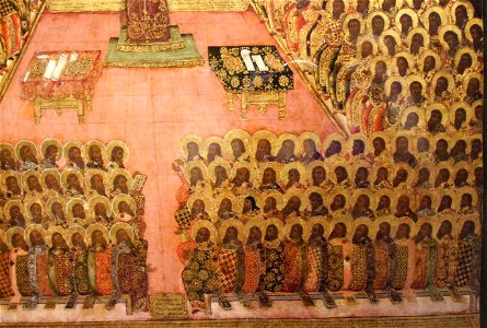 Seventh ecumenical council (Icon) detail 01