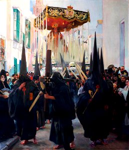 Sevilla. Los nazarenos, por Joaquín Sorolla