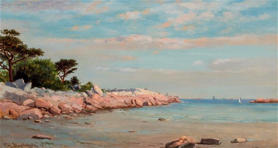 Lathrope's Point Sandy Cove Cohasset by Frank Henry Shapleigh