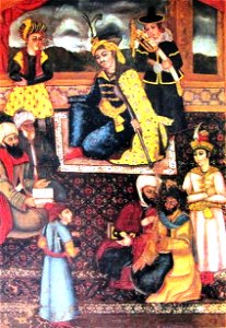 Shah's court (Persian art collection, Art Museum of Georgia)