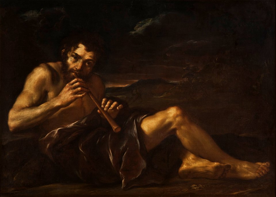 Shepherd Playing the Pipe - Nationalmuseum - 17106