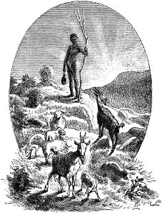 Seven Years in South Africa, page 77, Batlhaping shepherd