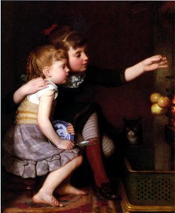 Seymour Joseph Guy, 1881 - One for Mommy, One for Me
