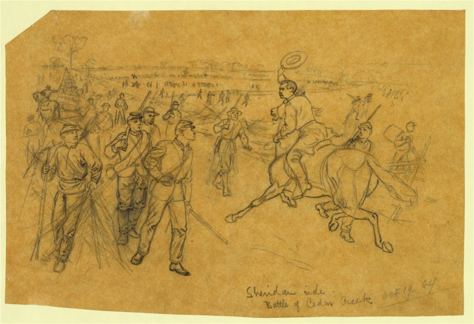 Sheridan's Ride. Battle of Cedar Creek LCCN2004660854