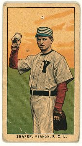 Shafer, Vernon Team, baseball card portrait LCCN2008677354