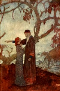 Shakespeare's comedy of the Tempest with illustrations by Edmund Dulac - plate facing page 008