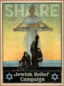 Share-Jewish Relief Campaign - Burke, Johnstone Studios ; lithographed by Sackett & Wilhelms Corporation, Brooklyn, N.Y. LCCN2002708880