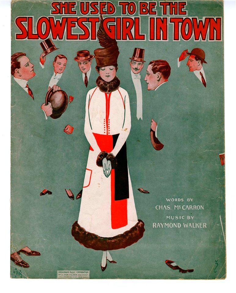 She used to be the slowest girl in town 1914