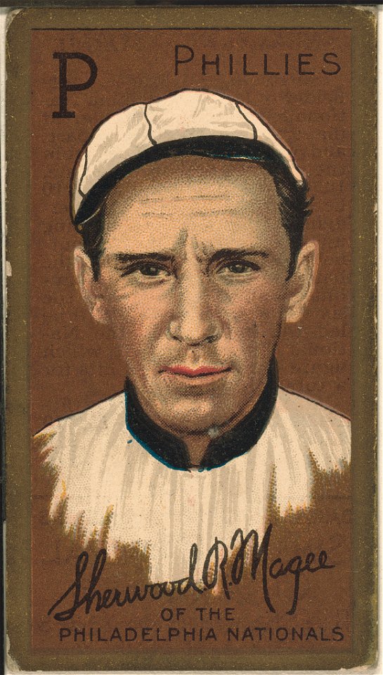 Sherwood R. Magee, Philadelphia Phillies, baseball card portrait LCCN2008677394