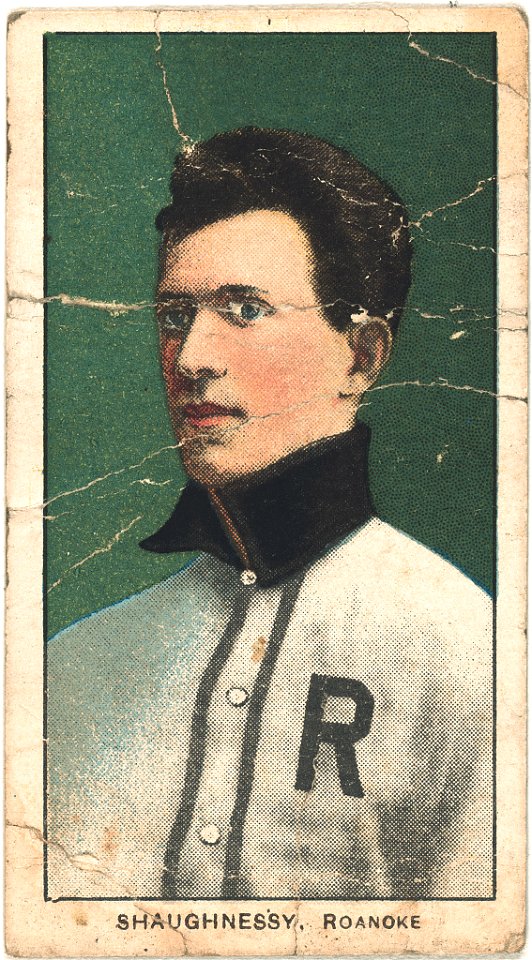 Shag Shaughnessy, Roanoke Team, baseball card portrait LCCN2008676904