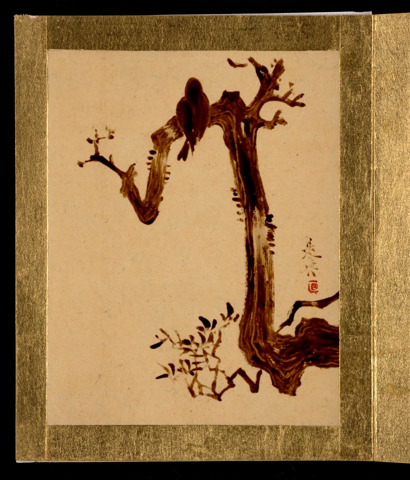 Shibata Zeshin - Crow on Tree - 36.100.137 - Metropolitan Museum of Art