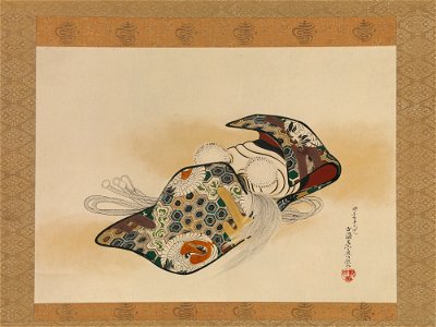 Shibata Zeshin - Noh Mask, Okina - 1975.268.136 - Metropolitan Museum of Art