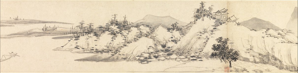 Shen Zhou - Autumn Colors among Streams and Mountains - 1979.75.1 - Metropolitan Museum of Art