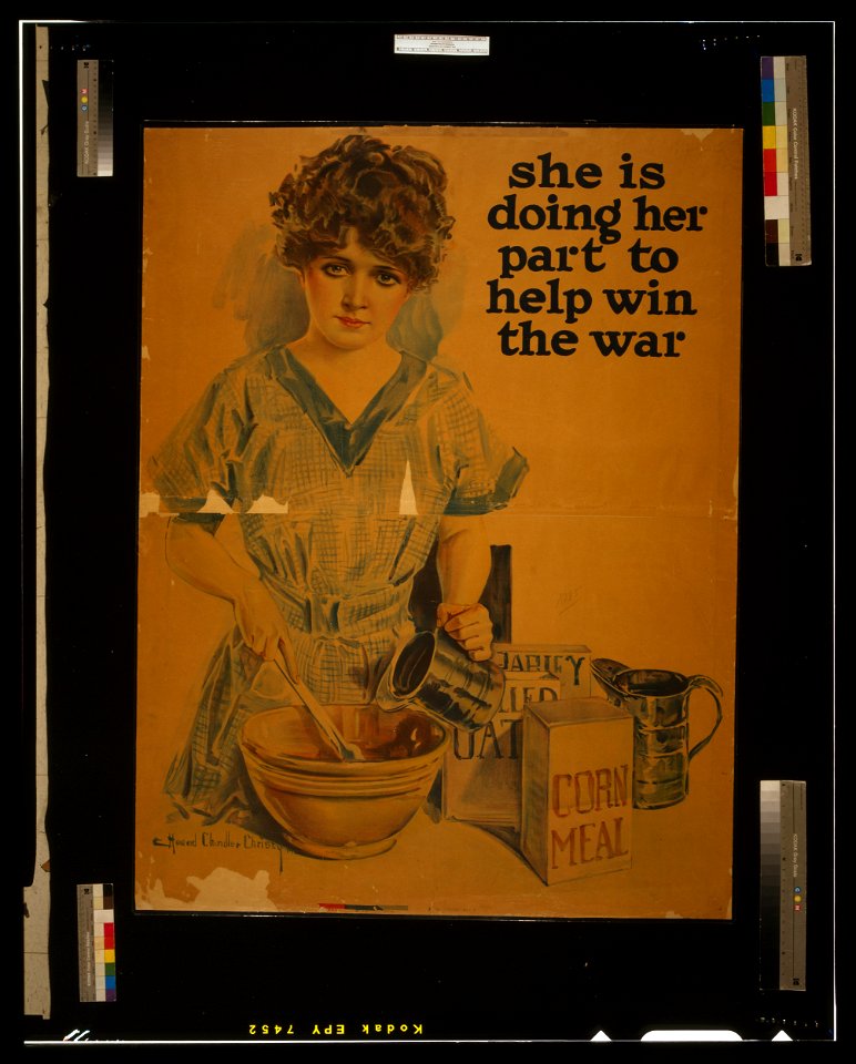 She is doing her part to help win the war - Howard Chandler Christy 1918. LCCN2003652812