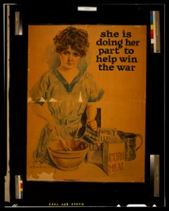She is doing her part to help win the war - Howard Chandler Christy 1918. LCCN2003652812
