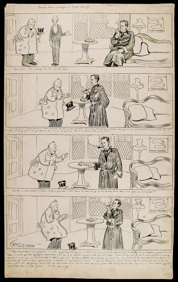 Sherlock Holmes analyses a perfect stranger, January 16, 1903 (NBY 1521)