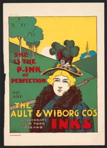 She is the pink of perfection so are the Ault and Wiborg Co,'s inks LCCN2014650146