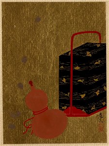 Shibata Zeshin - Lacquer Box and Gourd - 36.100.114 - Metropolitan Museum of Art