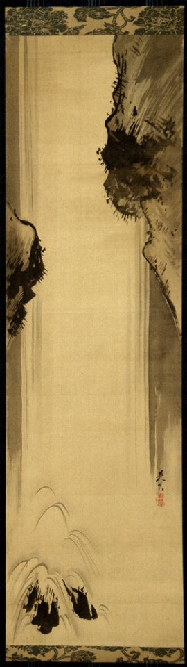Shibata Zeshin - Rocks and Waterfall - 67.254 - Metropolitan Museum of Art