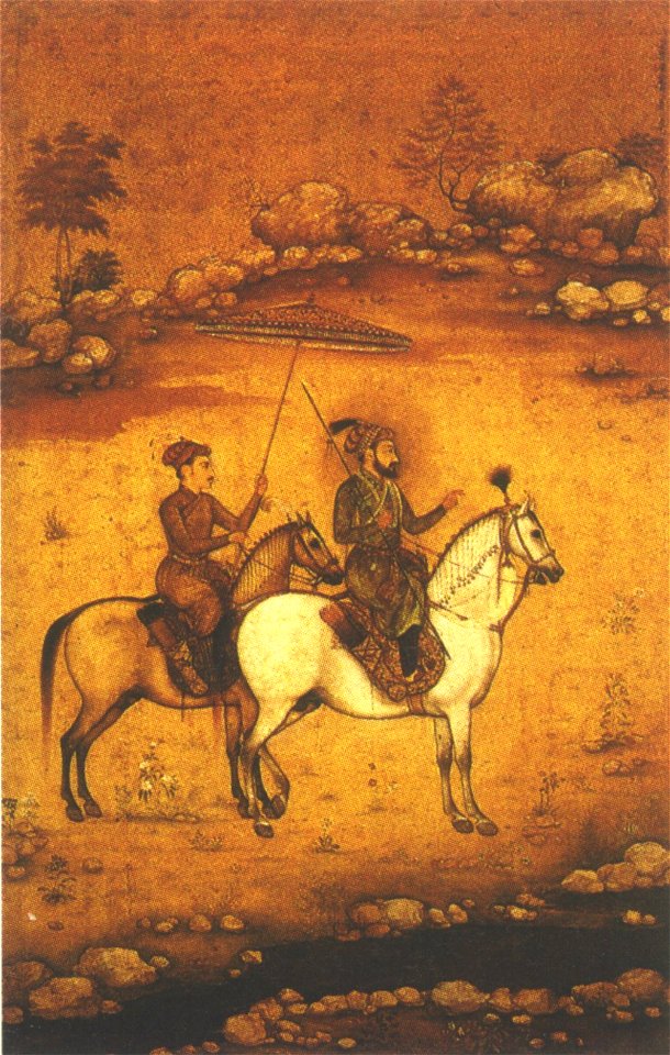 Shah Jahan and son Dara Shikuh